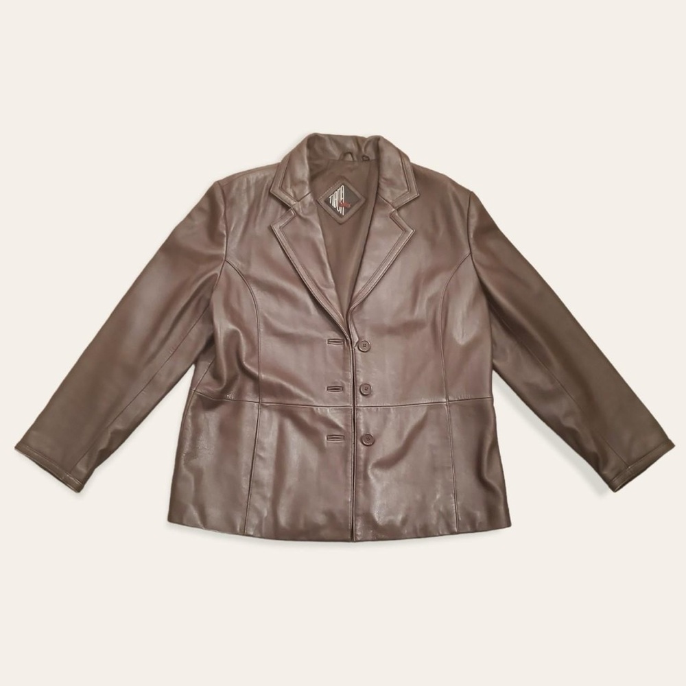 Vintage Brown Leather Jacket